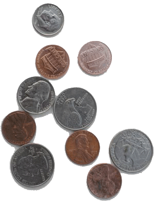 Coins.