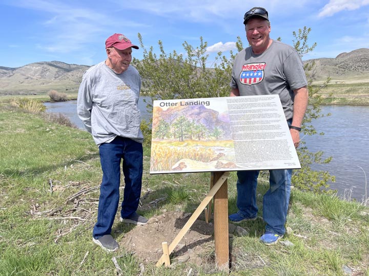 Warren Swager commissioned an interpretive sign for Otter Landing.