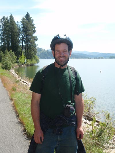 Tom on the Trail of the Coeur d'Alenes in Idaho.