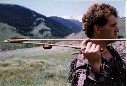 A hand-crafted atlatl thrower.