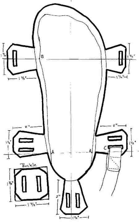 Sandal pattern.